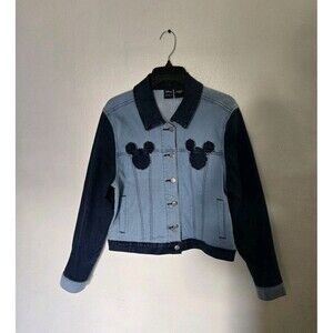 Disney Her Universe Mickey Mouse Blue Jean Jacket Size M